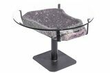 Dark Purple, Amethyst Geode Table - Includes Glass Table Top #212736-8
